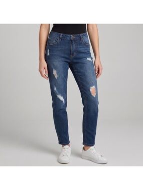 Ci Sono Women's Blue Denim Collection Distressed Jeans Pants in size 32 NWT